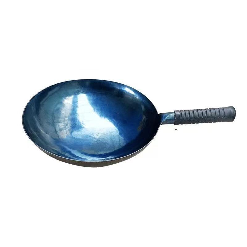 ZISIZ Forged Non-stick Iron Wok, 30cm