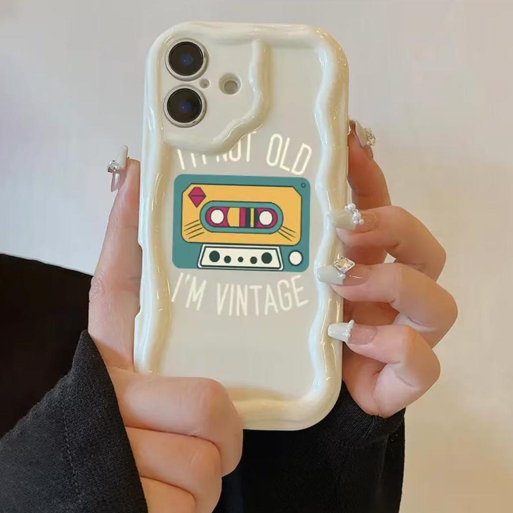 Cartoon Cassette Phone Case for Apple 17 Pro Max/iPhone 16/15/14/13 Pro