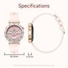 Sleep Health Monitor Women Smartwatch Information Push Blue Tooth Call Smart Watch Sports Fitness Music 1.19 Inch Amoled Screen