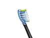 Philips Sonicare Replacement Brush Premium Clean Brush Head Regular Size Black Set of 3 Adaptive Clean Brush (Genuine) HX9043/31 (Formerly Head)