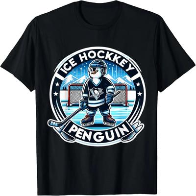 Penguin Ice Hockey Design for Penguin Lover and Penguin T-Shirt