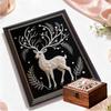 DIY Little Deer Pearl Art Painting for Home Wall Decor Pearl Gem Paintings Picture Arts Craft  for Adults/Beginners Gift Idea Home Decor Without Frame