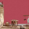 Red and Red Dots Wallpaper, Fine Detail 50x1000