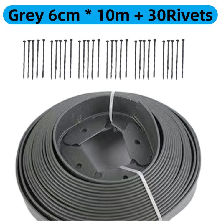 5/10M Fixed Garden Barrier Lawn Grass Plastic Edging Border Landscape Edging Garden Edge Kit With Anchoring Spikes Easy Install
