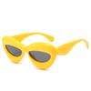 New Funny Sunglasses Women Cat Eye Thick Inflated Frame UV400 Protection Cute Sun Glasses Fashion Brand Design Gafas