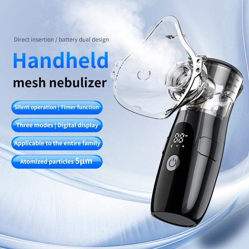 Children's Ultrasonic Silent Nebulizer LED Display Portable USB Rechargeable