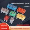 PTF6X2.5 Rail-Mount Splitter Connector: Plug-in Quick Connect Terminal Block