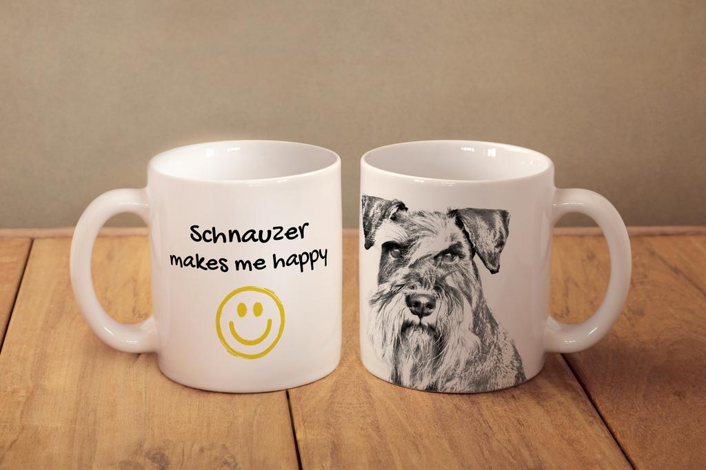 Schnauzer - Cup with a Dog, Cheerful Cup for a Dog Lover, Personalized Gift from the Art-Dog Brand