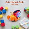 Plastic LED Light Crab Walking Toys With Music Crawling Crab Sensory Toy  Kids