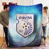 FC Drita 2D Flat Pattern Flannel Blanket, High Quality All Seasons, Home Decor, Warmth and Comfort, Perfect for Christmas Gifts.
