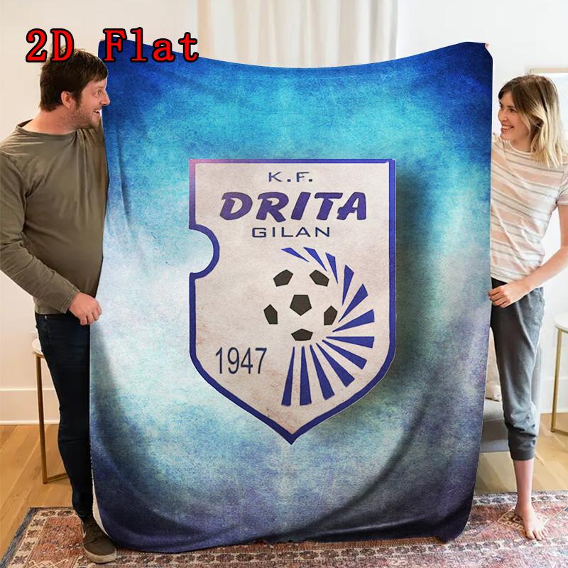 FC Drita 2D Flat Pattern Flannel Blanket, High Quality All Seasons, Home Decor, Warmth and Comfort, Perfect for Christmas Gifts.