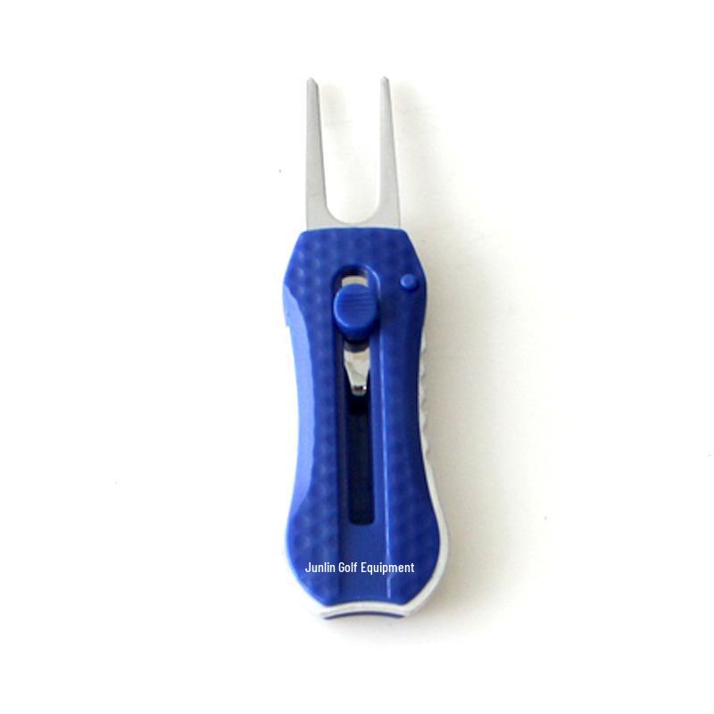

Spring-Loaded Golf Divot Repair Tool with Detachable Magnetic Marker синій