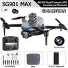 Drone SG901 MAX GPS Profissional 8K Aéreo HD Evitando Obstáculos com Tela Maior Controle Remoto Dobrável Drone Sem Escovas