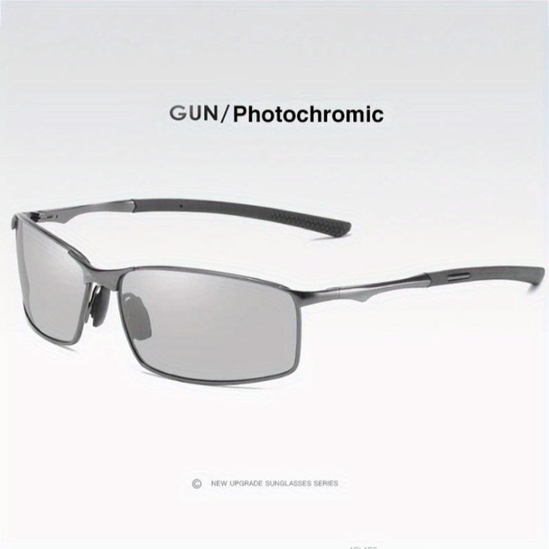 Photochromic Sunglasses Men Women Driving Mirror Sun Glasses Metal Frame Male Driver Safty Goggles Anti-Glare Sunglasses