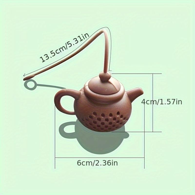 Creative Teapot Shaped Silicone Tea Infuser Tea Strainer with Handle Seasoning Tea Slices Diffuser Kitchen Gadget Tea Set