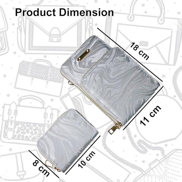 RSINC Damen Handy Umhängetasche 2 Hauptfächer 3 Taschen & 4 Kartenfächer B0DST5KJS3