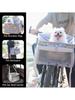 Dog Bike Basket, Small Medium Pets Dog Basket for with Breathable Mesh, Removable Bicycle Basket Front Handlebar Bicycle Basket
