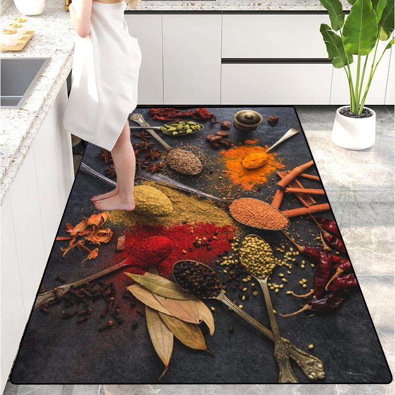 Modern Kitchen Mat Home Entrance Doormat Hallway Bedroom Living Room Decoration Floor Carpet Balcony Bathroom Long Rug