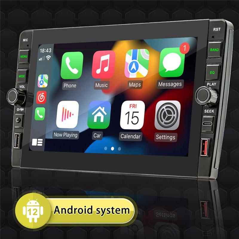 Powerful 8Inch Car Touch Screen Wireless Carplay Android Auto Car Portable Radio Bluetooth MP5 FM Receiver The Host