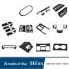 Convient pour 26 modèles Toyota Hilux: Cadre de levier de vitesses, Accoudoir intérieur, Protection arrière contre les coups de pied, Console centrale, Sortie d'air et Garniture de volant.