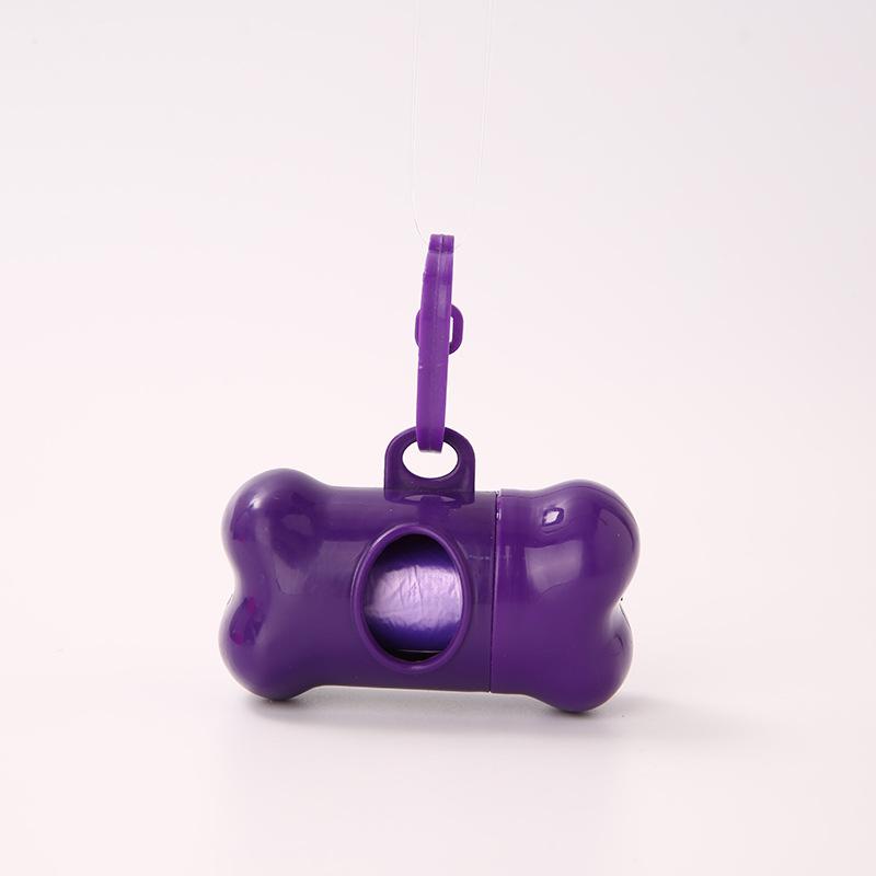 Pet Poop Bag Solid Color Printed Pet Garbage Bag Cleaning Poop Bag Walking Dog Portable Toilet Bag Dog Supplies Poop Bag Set