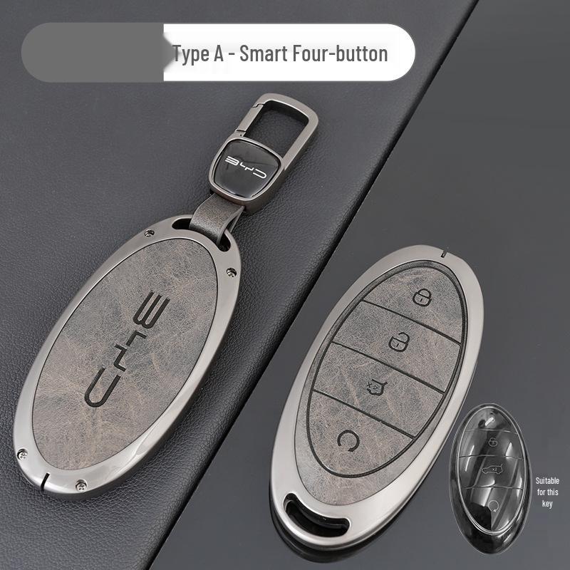 BYD Yangwang U8/U9 Premium Metallschlüsselhülle mit Schnalle