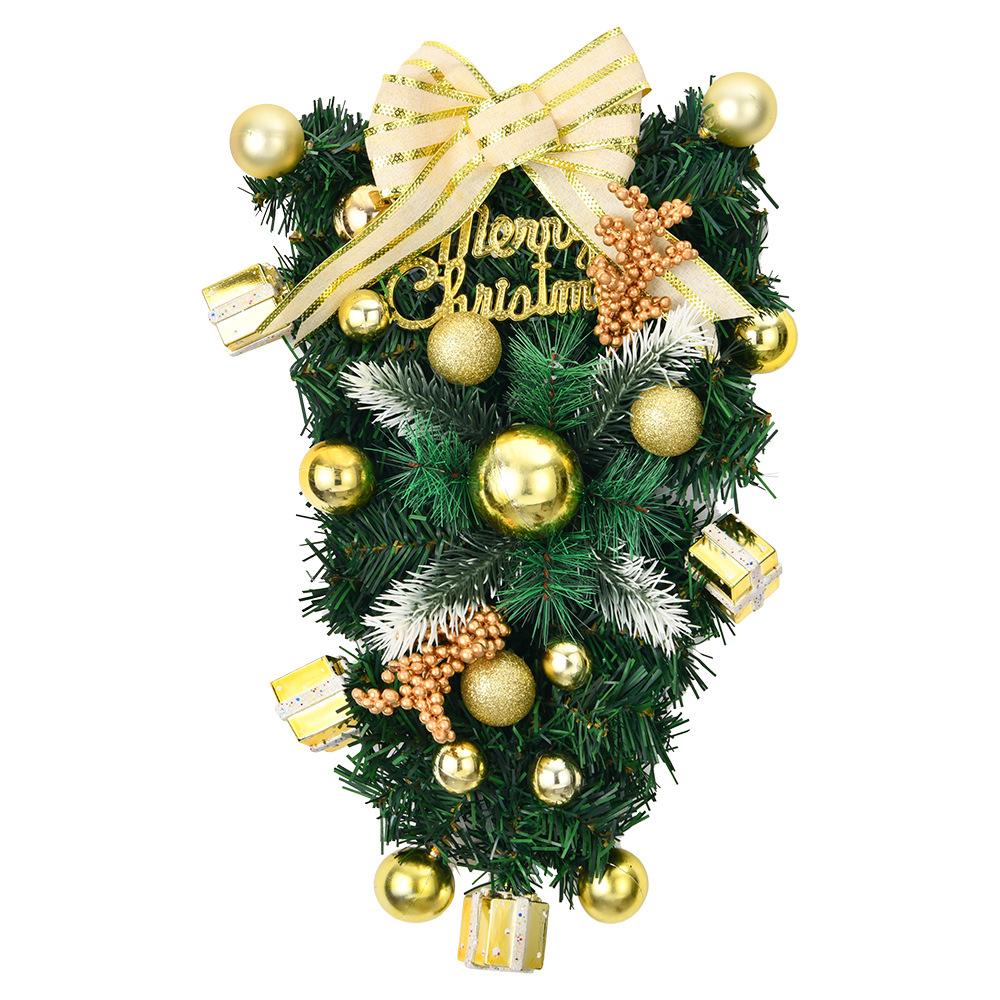 

Рождественское украшение для дома, подвеска на стену, перевернутая золотая подвеска, изысканное украшение