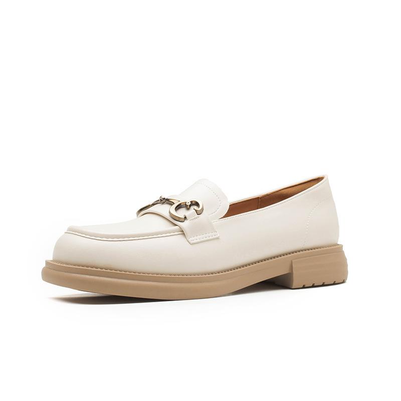 

Натуральная кожа плоская для женской обуви Huizhou виноградная мать, такие же маленькие кожаные туфли с юбками для увеличения высоты мокасин на платформе для ж 34 белый