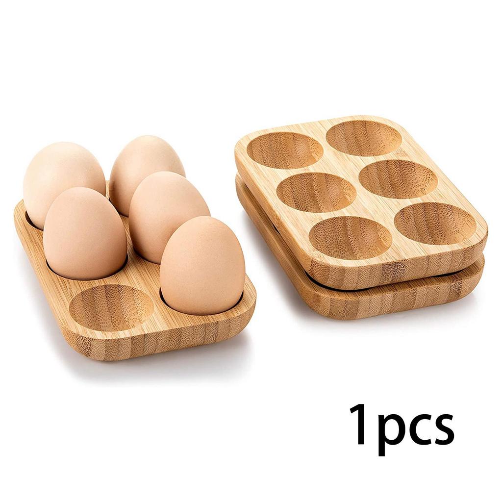 Egg Holder Practical 6 Grid Double Row Egg Container Egg Organizer Rack for 2