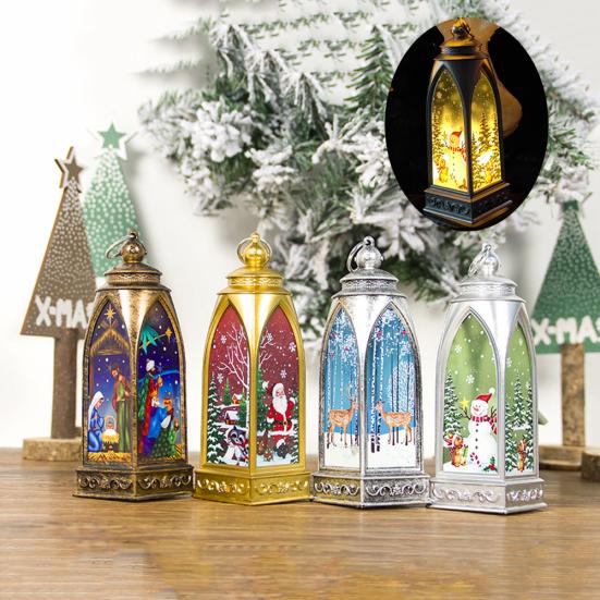 

Рождественский Санта-Клаус светодиодный светильник подвесной фонарь ремесла настольный орнамент