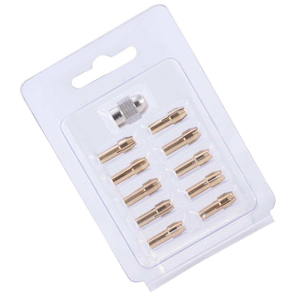 Copper Collet Chuck Durable Brass Collet Adapter Electric Grinding Chuck for Rotary Tools & Power Drills Under 4.8mm