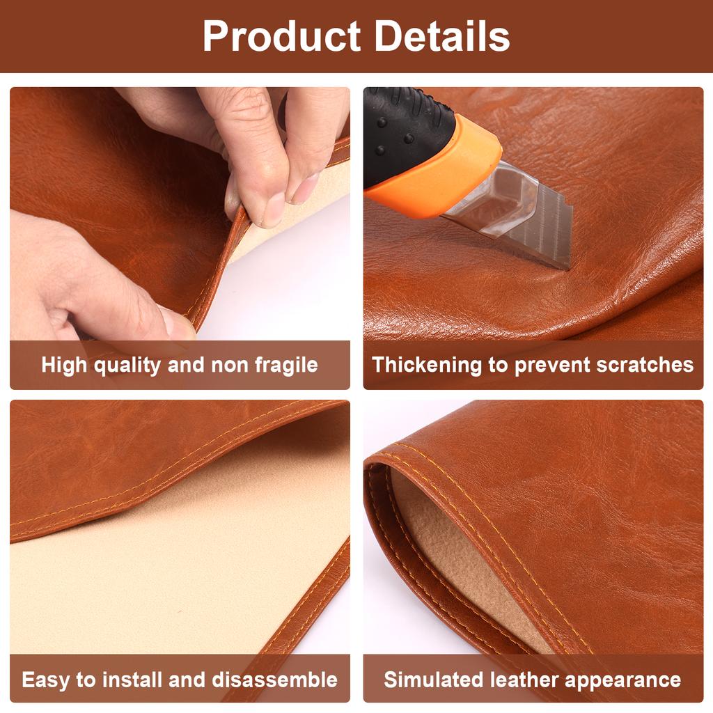 Recliner Headrest Protector Faux Leather Headrest Cover  Chair Couch Headrest Cover for Furniture Sofa Protector Chair Arm Cover