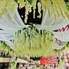 Artificial Silk Flower Garland Vine Wisteria Leaf Hanging Wedding Party Decor