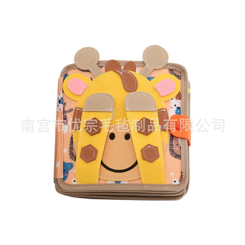 Wczesna Edukacja Kreskówkowa Książeczka z Filcu Montessori Dziecko Dzieci Cicha Książeczka Rozwój Inteligencji Tęczowa Książeczka 3D Trójwymiarowa