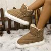 New Autumn and Winter Thick-soled Snow Boots Women's Fur Integrated Muffin Thickened and Velvet Warm Bread Cotton Shoes