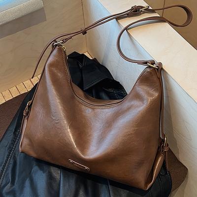 Casual Temperament Large-capacity Tote Bag 2025 Autumn New Women's Commuter Korean Version Ins Simple Shoulder Bag