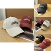 Simple Solid Color Letter Embroidery Women Summer Casual Sunshade Baseball Cap For Casual Outdoors