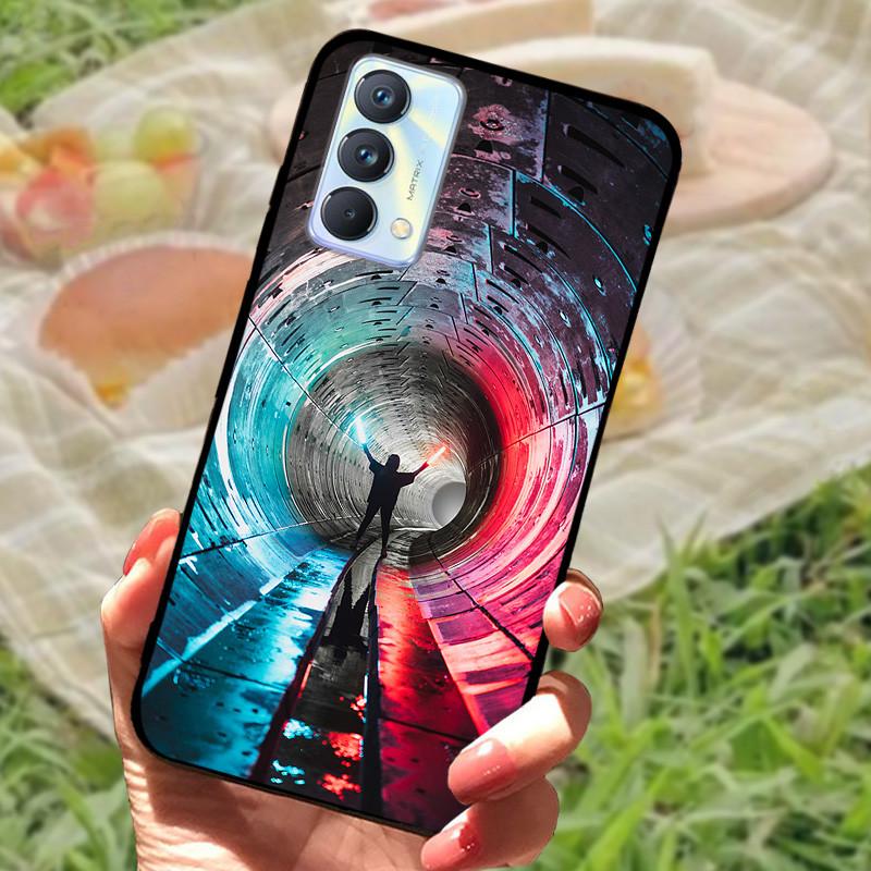 Für Realme GT Master Edition Hülle Marmor bemaltes Cover Weiches Silikon Stoßfeste Handyhülle Für Realme GT Master Hülle Bumper