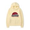 Car print hooded sweater men's and women's loose couple top