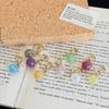 Keychain Pendant Easy to Use Mini Compact Translucent Texture Sugar Beads Design Keychain with Lobster Clasp Backpack Accessory