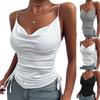 European and American Summer Solid Color Deep V-neck Tight and Sexy Casual Vest