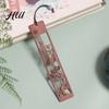 Hohlmuster Lesezeichen Rosenholz Lesezeichen, Pflaumenorchidee Bambus Chrysantheme Geschnitzt Klassisch Papierfreundlich Traditioneller Chinesischer Stil Holz Seite