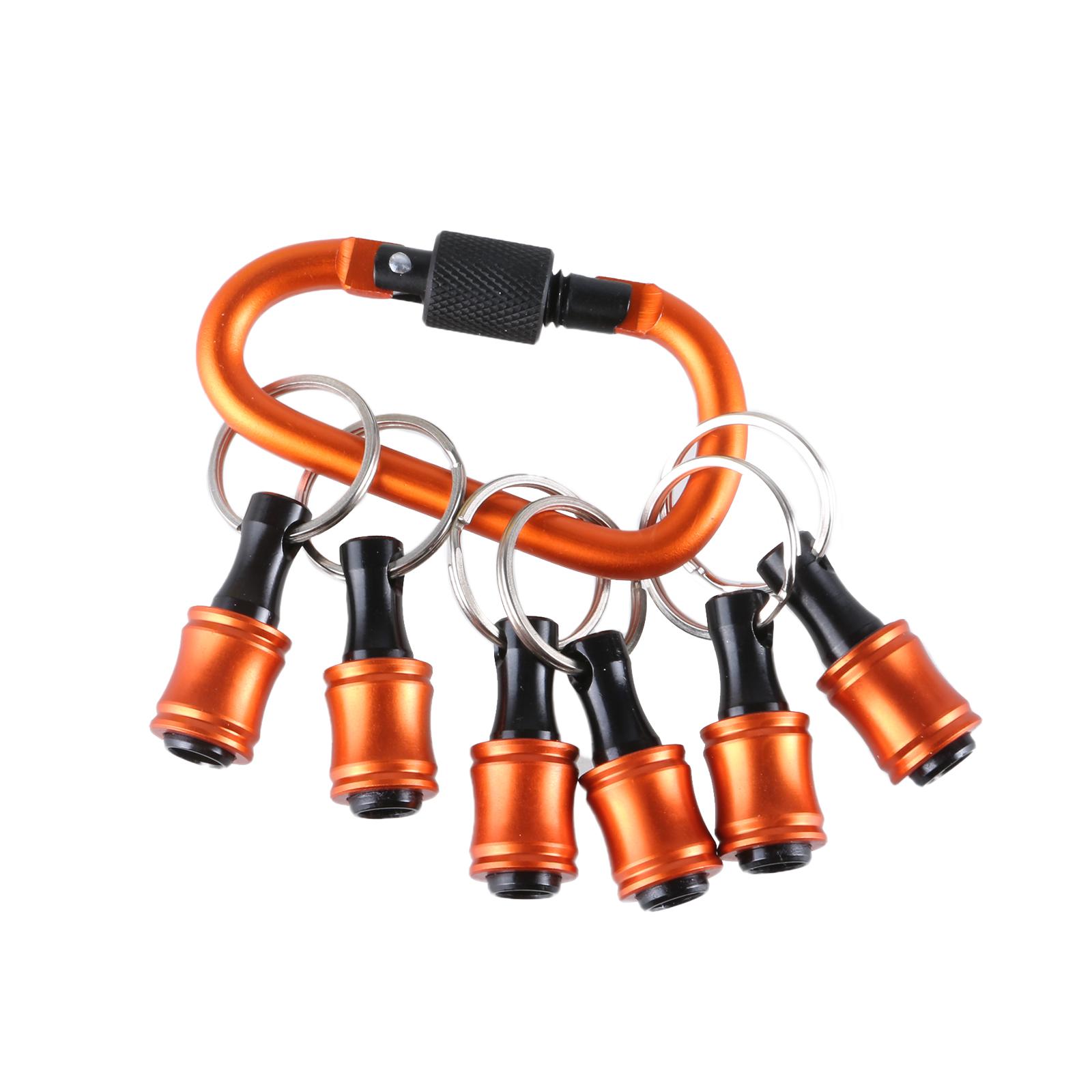 

6 шт. 1/4-дюймовый шестигранный хвостовик отвертки держатель бит удлинитель стержень брелки адаптер для винтов дрель портативный ручной держатель бит