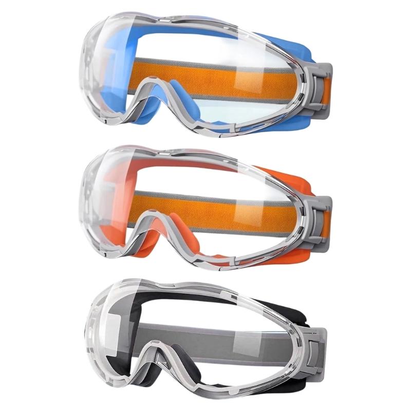 Adult Eye Cover Glasses with Wide Clear Lens and Secure Band for Cycling Dust Wind and Daily Outdoor Work for Daily Use