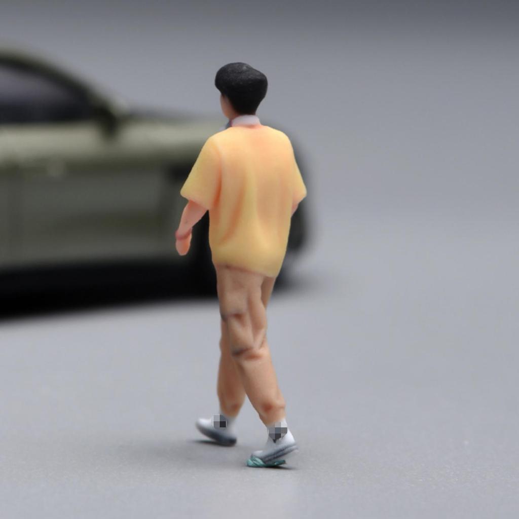 Miniature Boy Figurine 1/64 Scale Handmade Resin Decor
