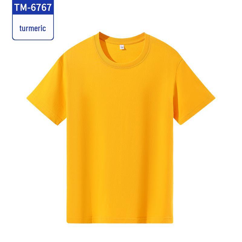 Custom Pure Cotton Short-Sleeve T-Shirt for Campus Clubs and Class Uniforms