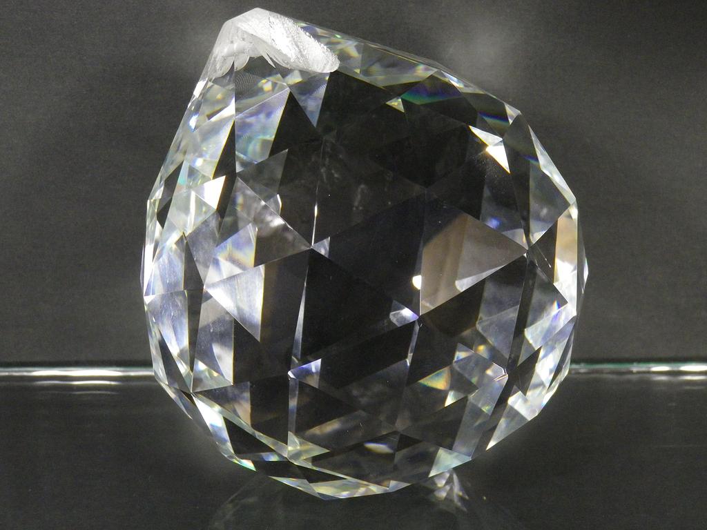 Large Suncatcher Crystal Glass Ball, 50mm, 60mm, 70mm, 80mm, 100mm Sizes (100mm)