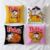 Kwaii Cushion Cover Soft Case Anime R-RamenS Sofa Living Room Logo Home Comfortable Office Decor Protective Pillow B-BuldakS
