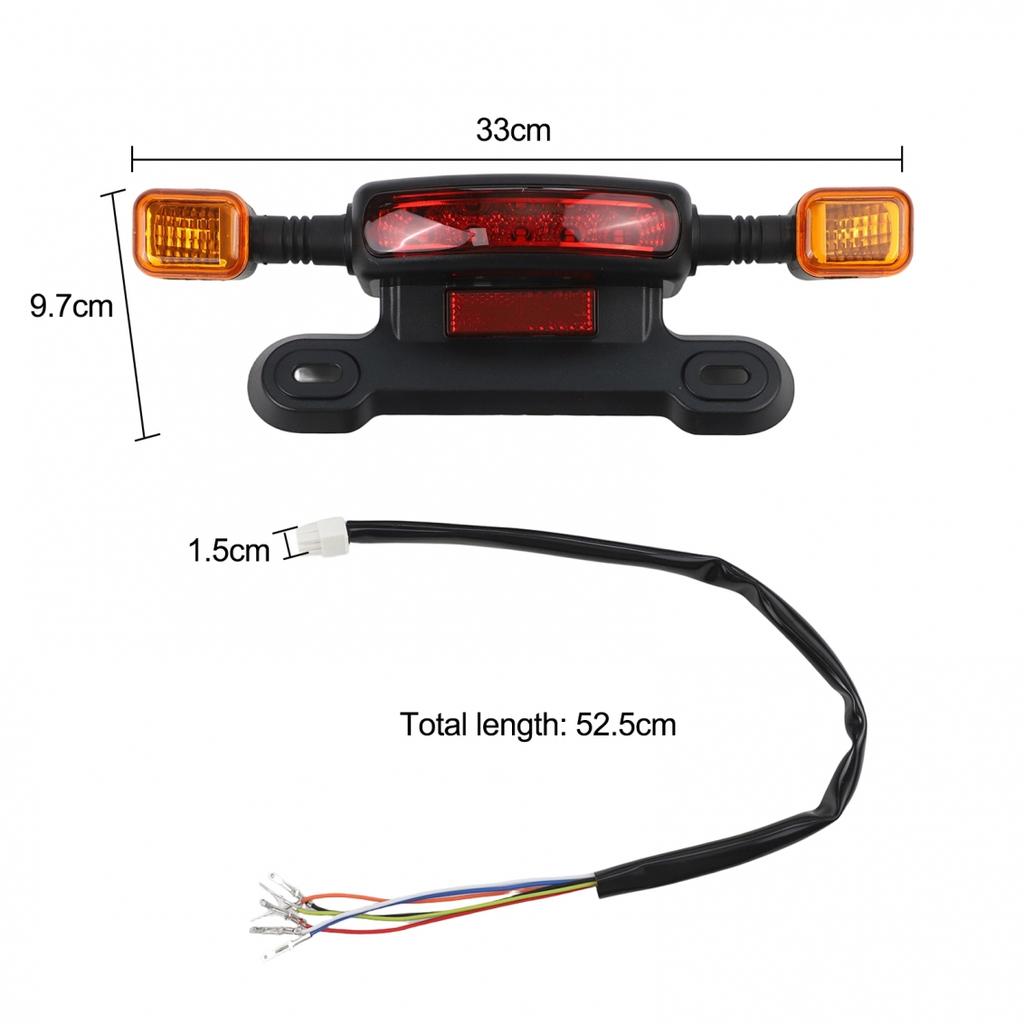 50CM Okablowanie 12V Światło Hamowania Rower Elektryczny Tylne Światło LED Kierunkowskaz