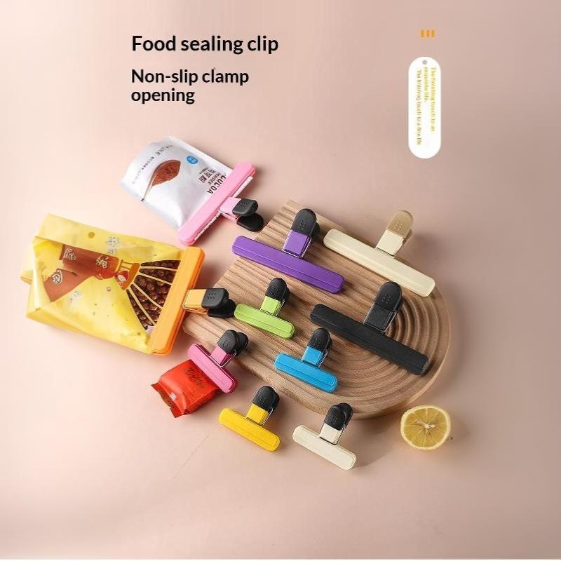 Reusable Portable Airtight Bag Clips Food Safe Heavy Duty Snack Sealing Clips for Kitchen Pantry Storage Camping Picnic Travel